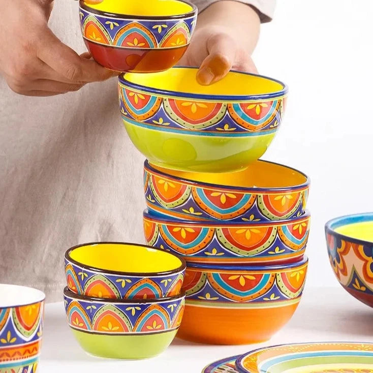 Tulum Exclusive Art Hand-Painted Ceramic Dinnerware