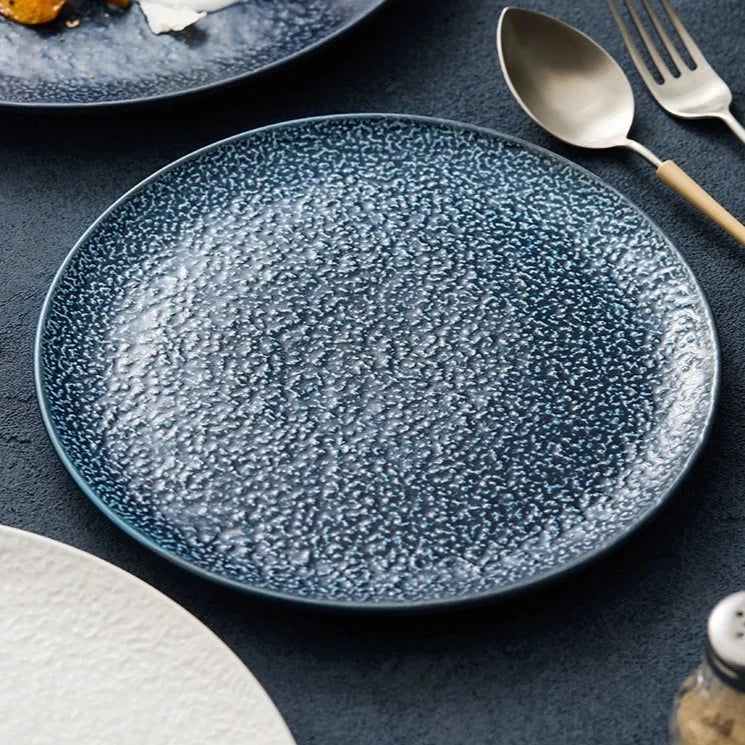 Swedish Dinner Textured Ceramic Plates