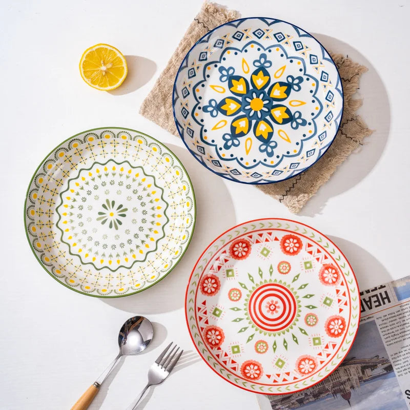 European Art Ceramic Plates