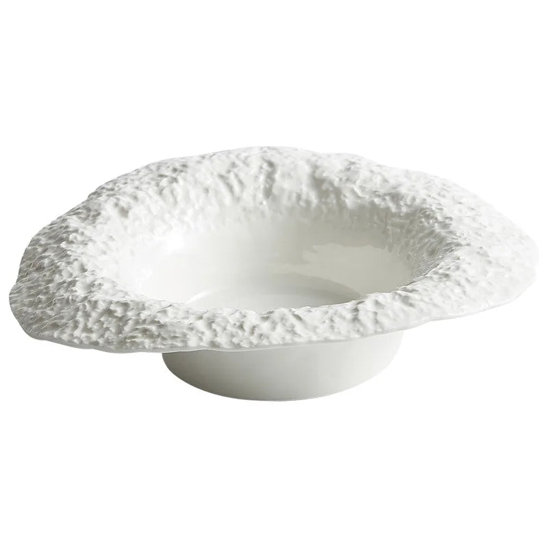 Marina Rock Texture Ceramic Deep Plate