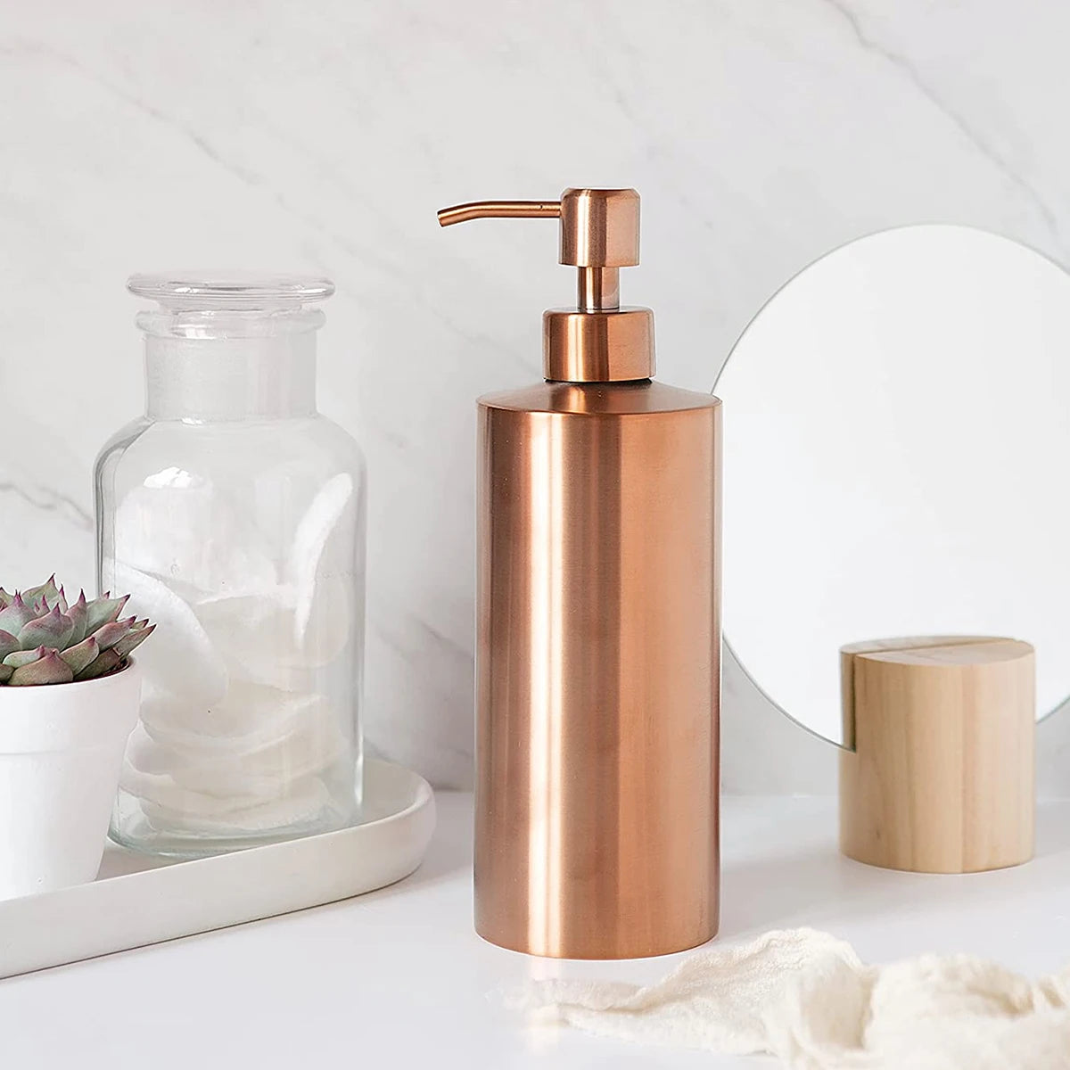 Boston Metal Dispenser Lotion Bottle - Rose Gold