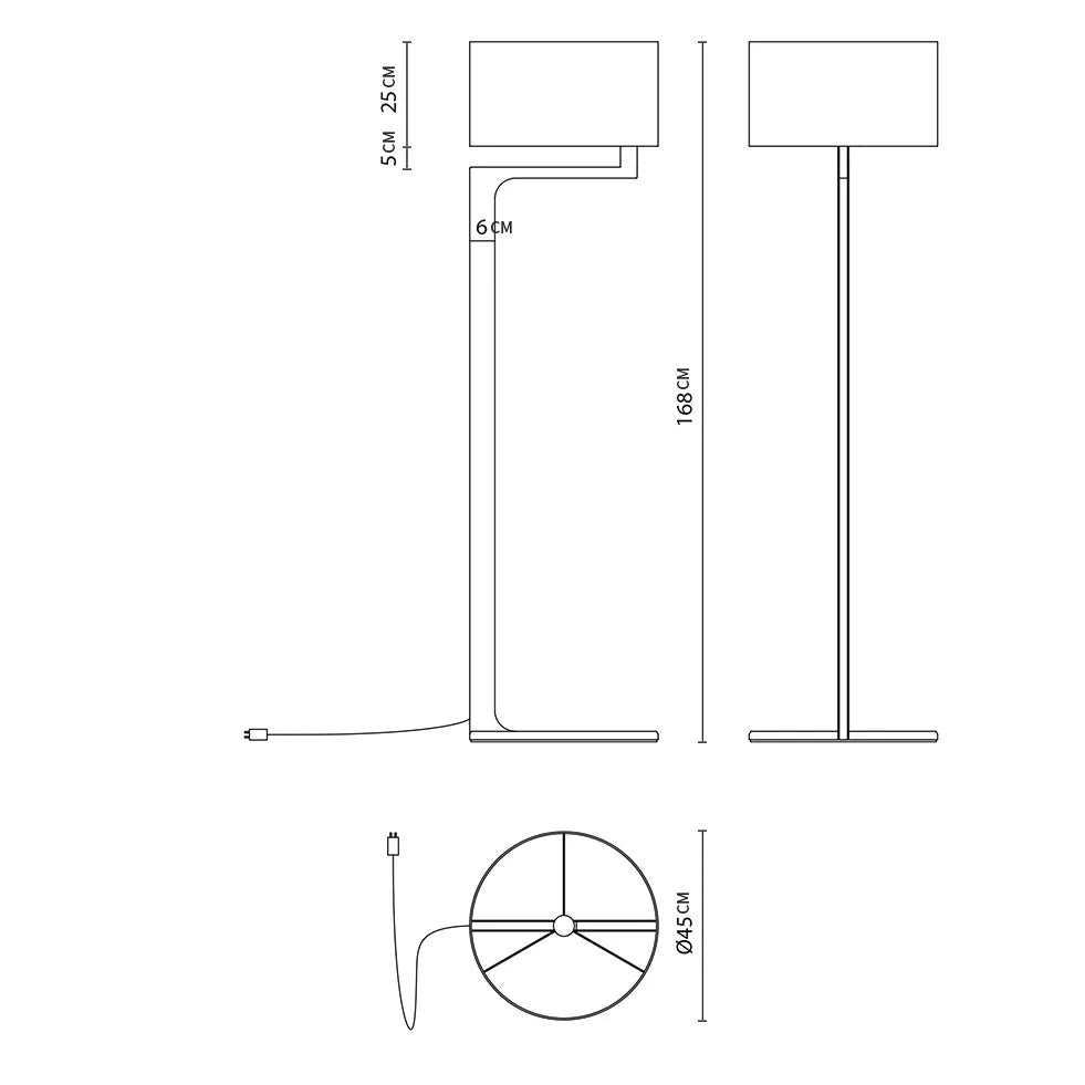 Elder Floor Lamp - Red