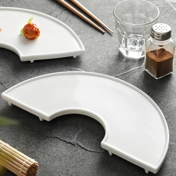 C-Shaped Tokyo Ceramic Serving Plate