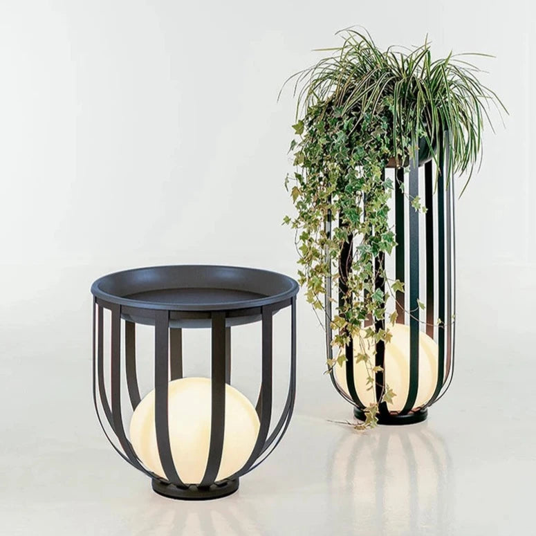 lamp plant pot Flower Pot Lamp (Outdoor Solar) – Hemma Home