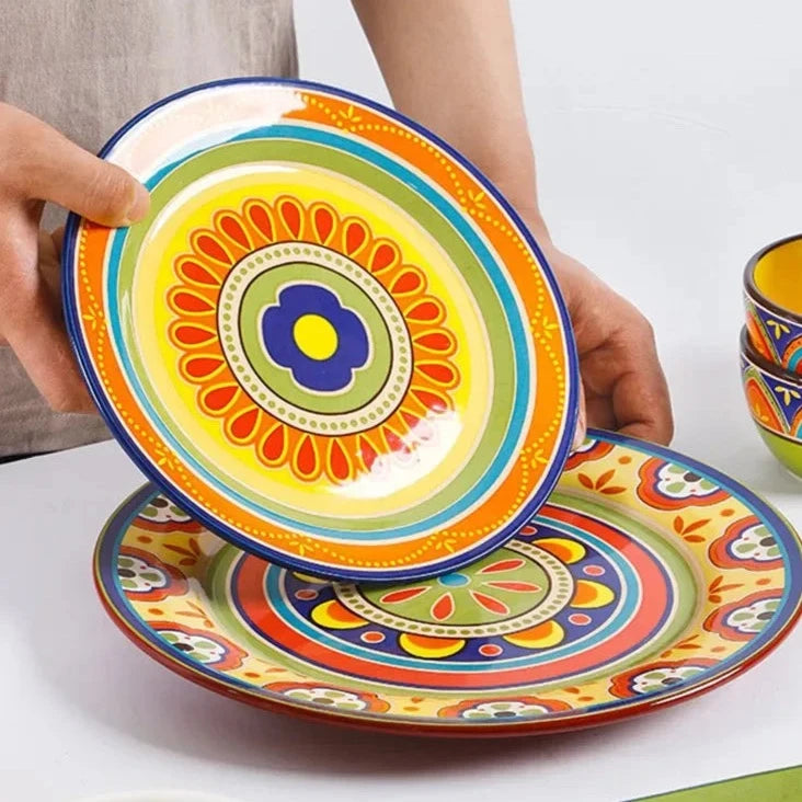 Tulum Exclusive Art Hand-Painted Ceramic Dinnerware