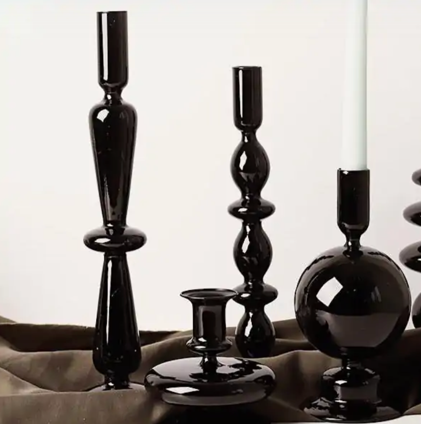 Siréna Design - Glass Candlestick Set of Five