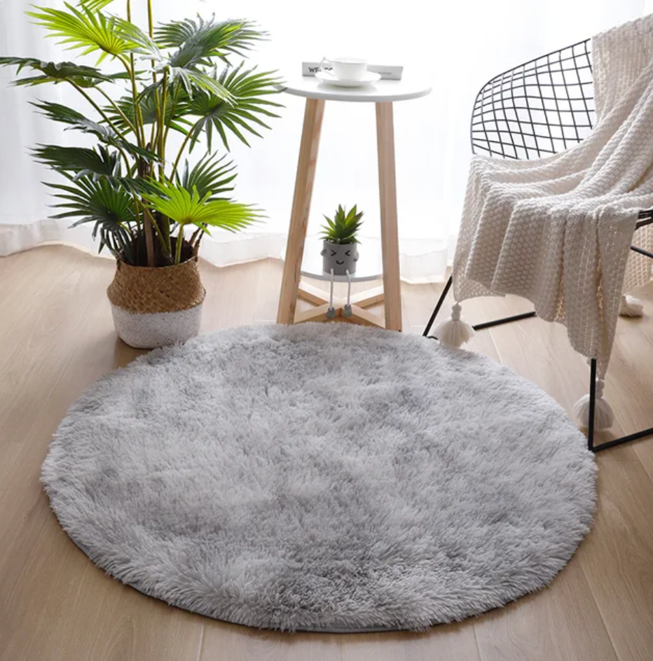 Contaré Matari Round Rug - Light Grey