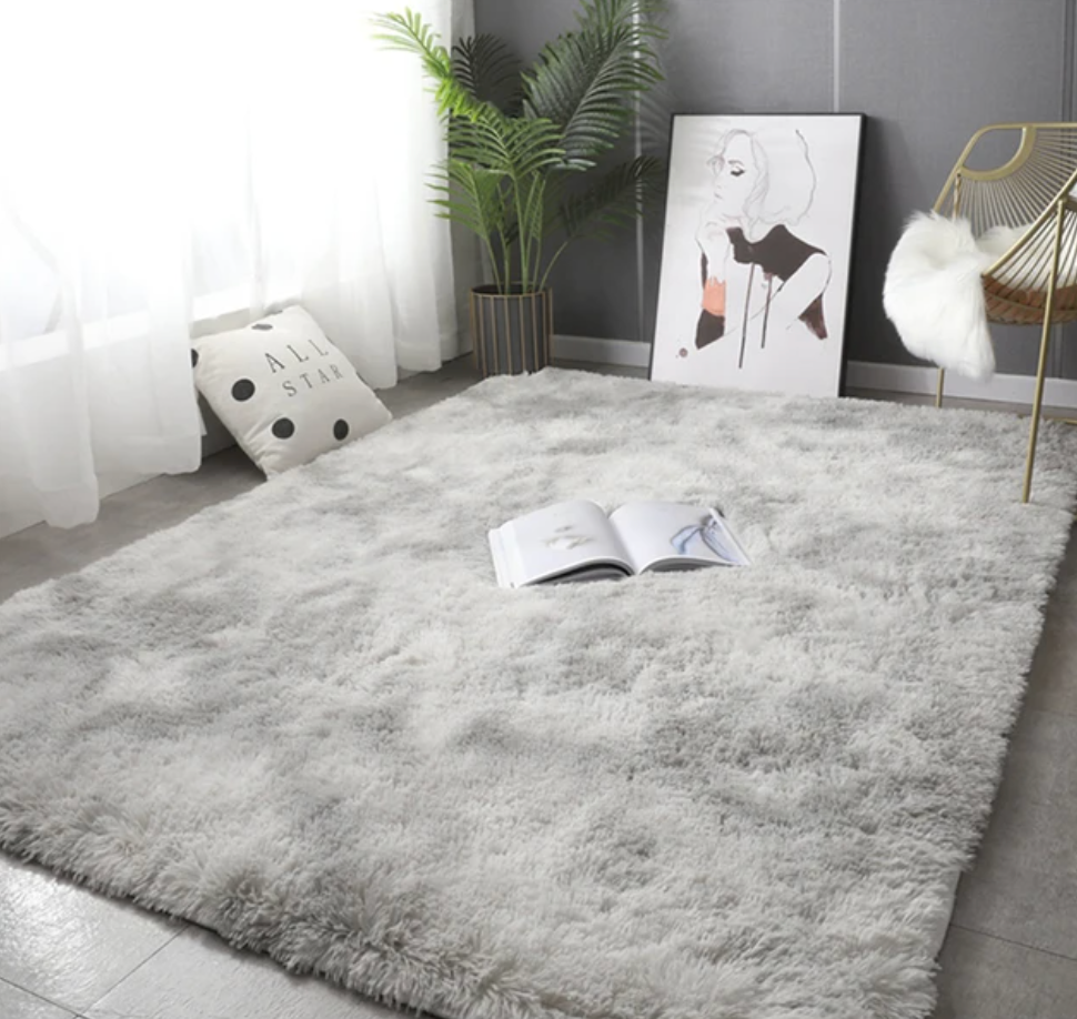 Contaré Lisboa Fluffy Carpet - Light Grey