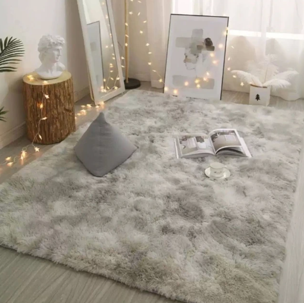 Contaré Lisboa Fluffy Carpet - Light Grey