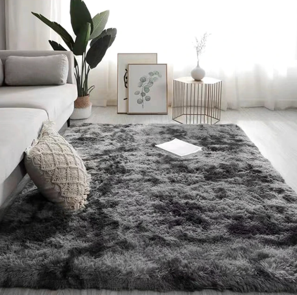 Contaré Lisboa Fluffy Carpet - Dark Grey