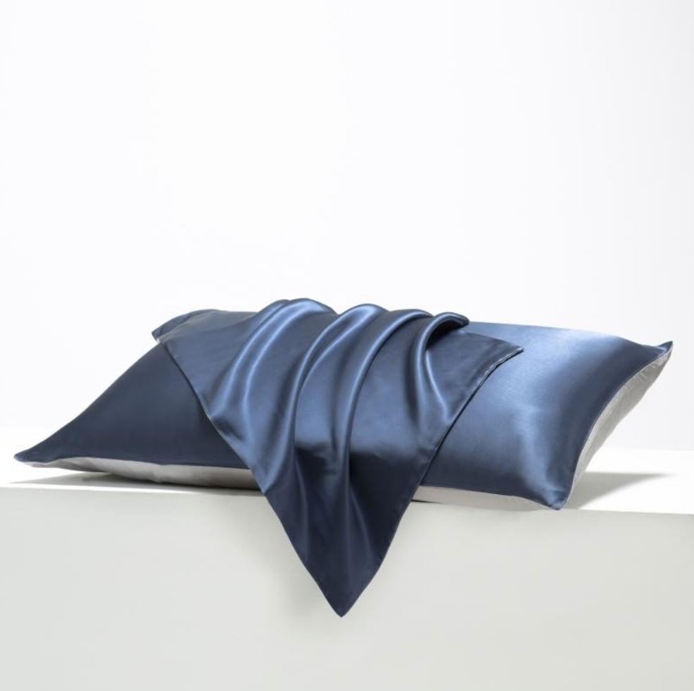 Premium Mulberry Silk Pillowcase - Charcoal Black