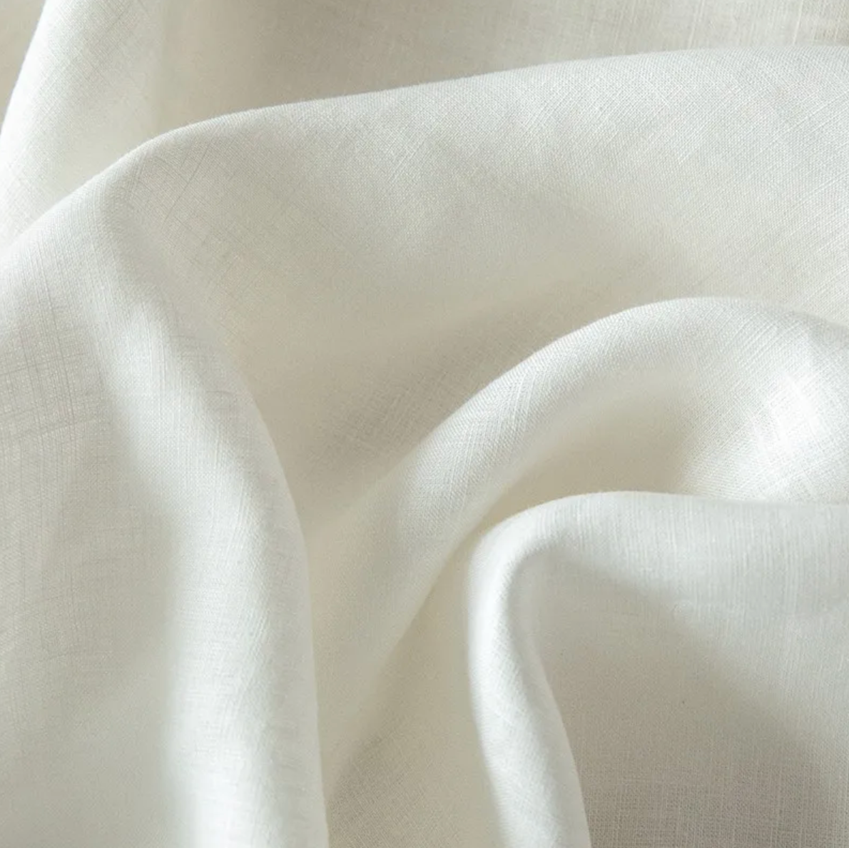 Premium White European French Linen Duvet Cover Set