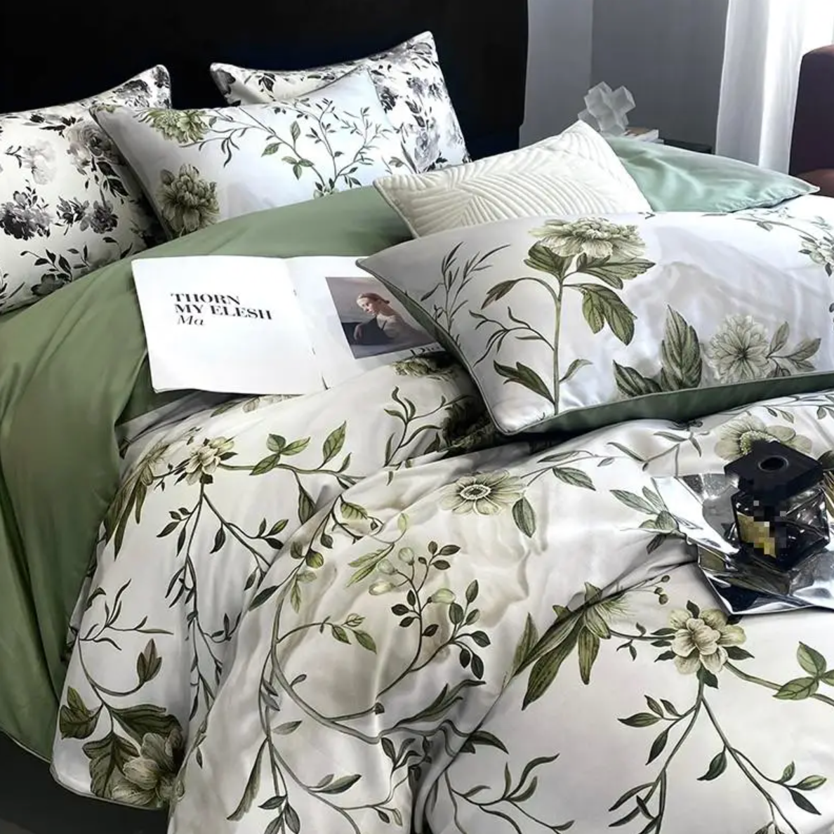 Blossom Egyptian Cotton Duvet Cover Set - Olivia