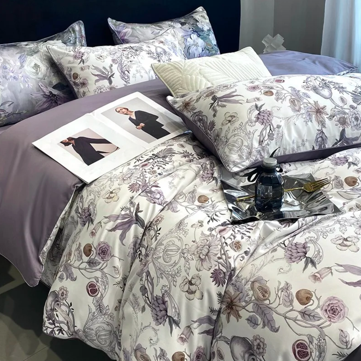 Blossom Egyptian Cotton Duvet Cover Set - Daniela