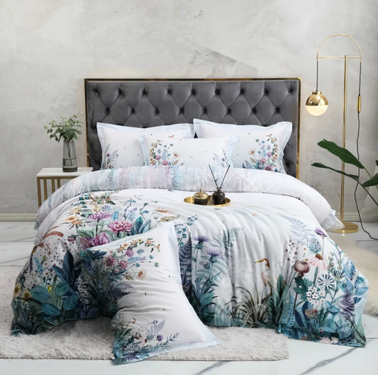 Botanical Paradise Egyptian Cotton Duvet Cover Set