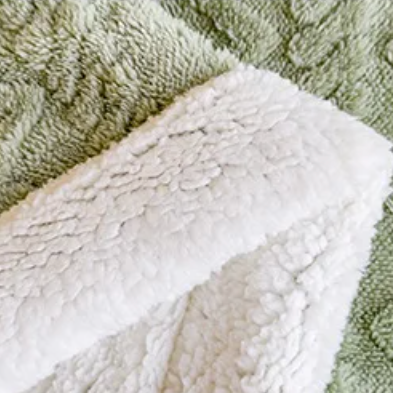 Malmö Soft Double Layer Throw Blanket - Green