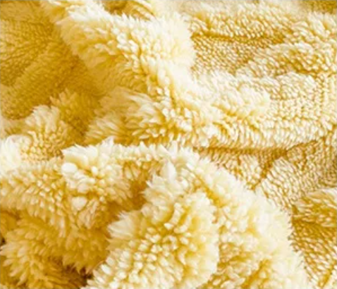 Malmö Soft Double Layer Throw Blanket - Yellow