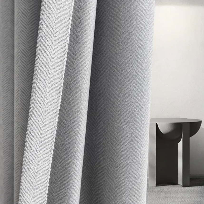 London Luxury Blackout Curtain - Grey