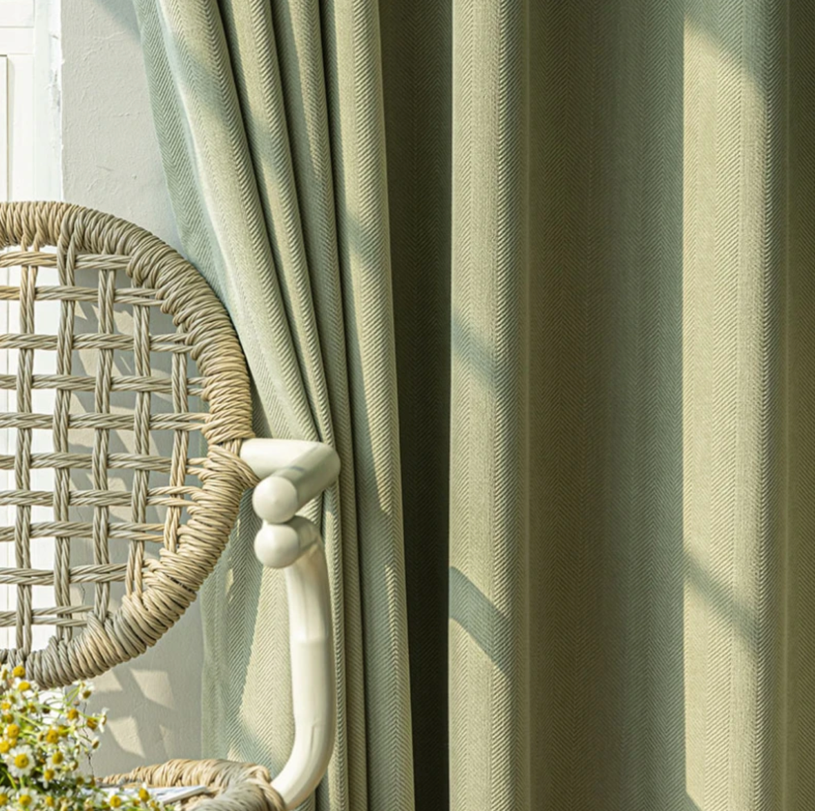 London Luxury Blackout Curtain - Green