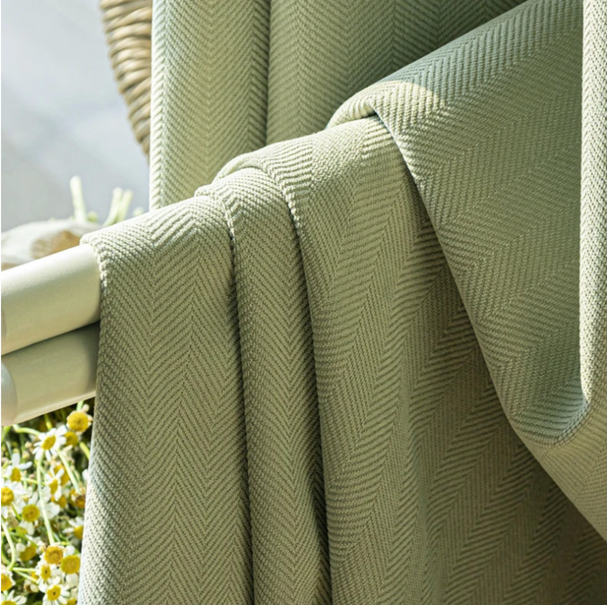 London Luxury Blackout Curtain - Green