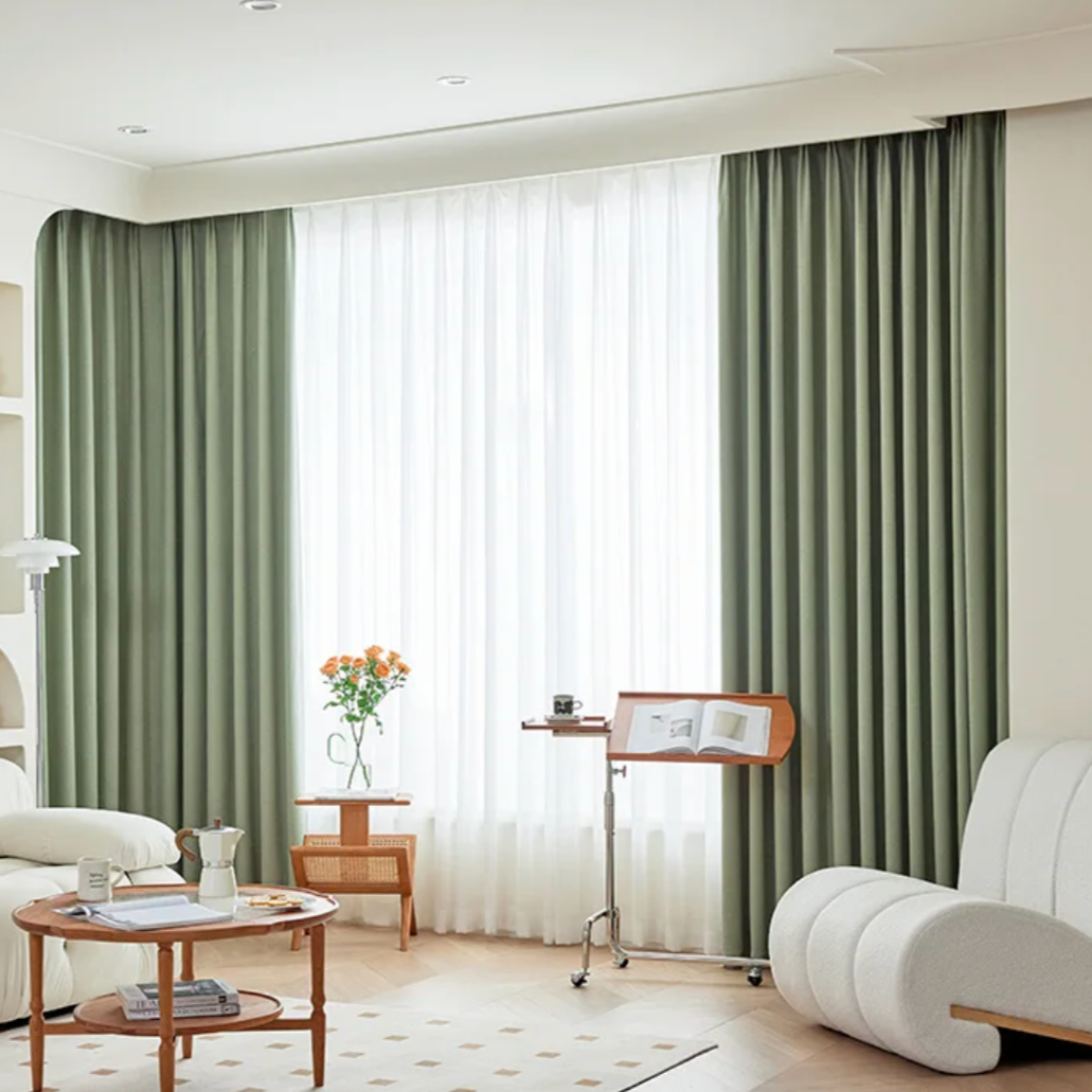 London Luxury Blackout Curtain - Green