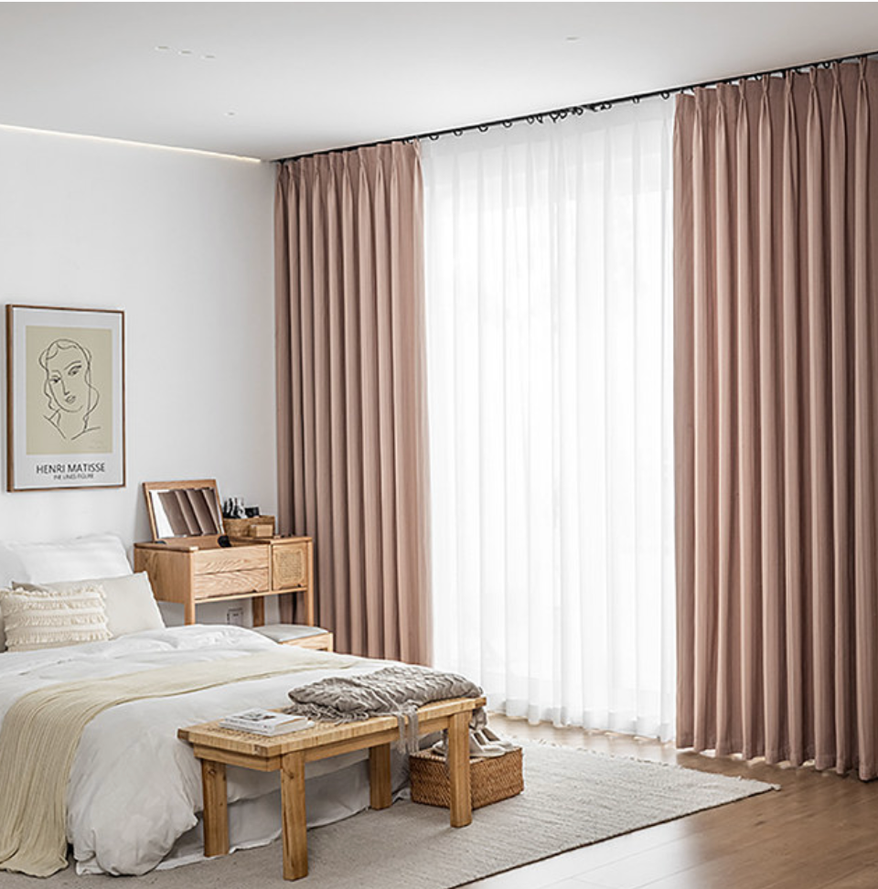 London Luxury Blackout Curtain - Peach Blossom