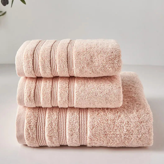 DRÖM Egyptian Cotton Bath Towel Set - Light Peach