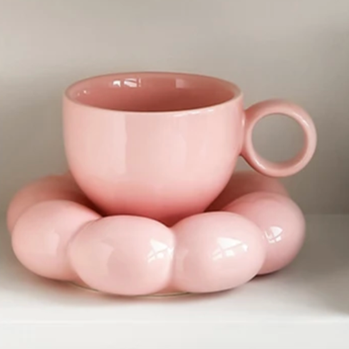 Capri Cloud Ceramic Cup - Pink