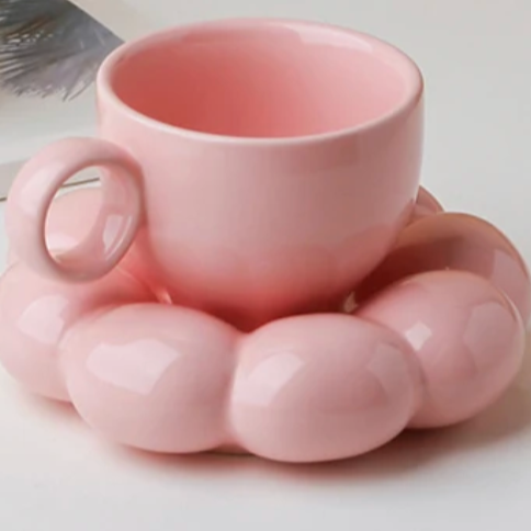 Capri Cloud Ceramic Cup - Pink