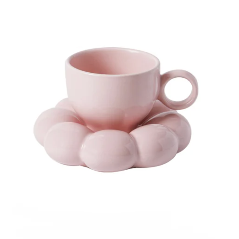 Capri Cloud Ceramic Cup - Pink