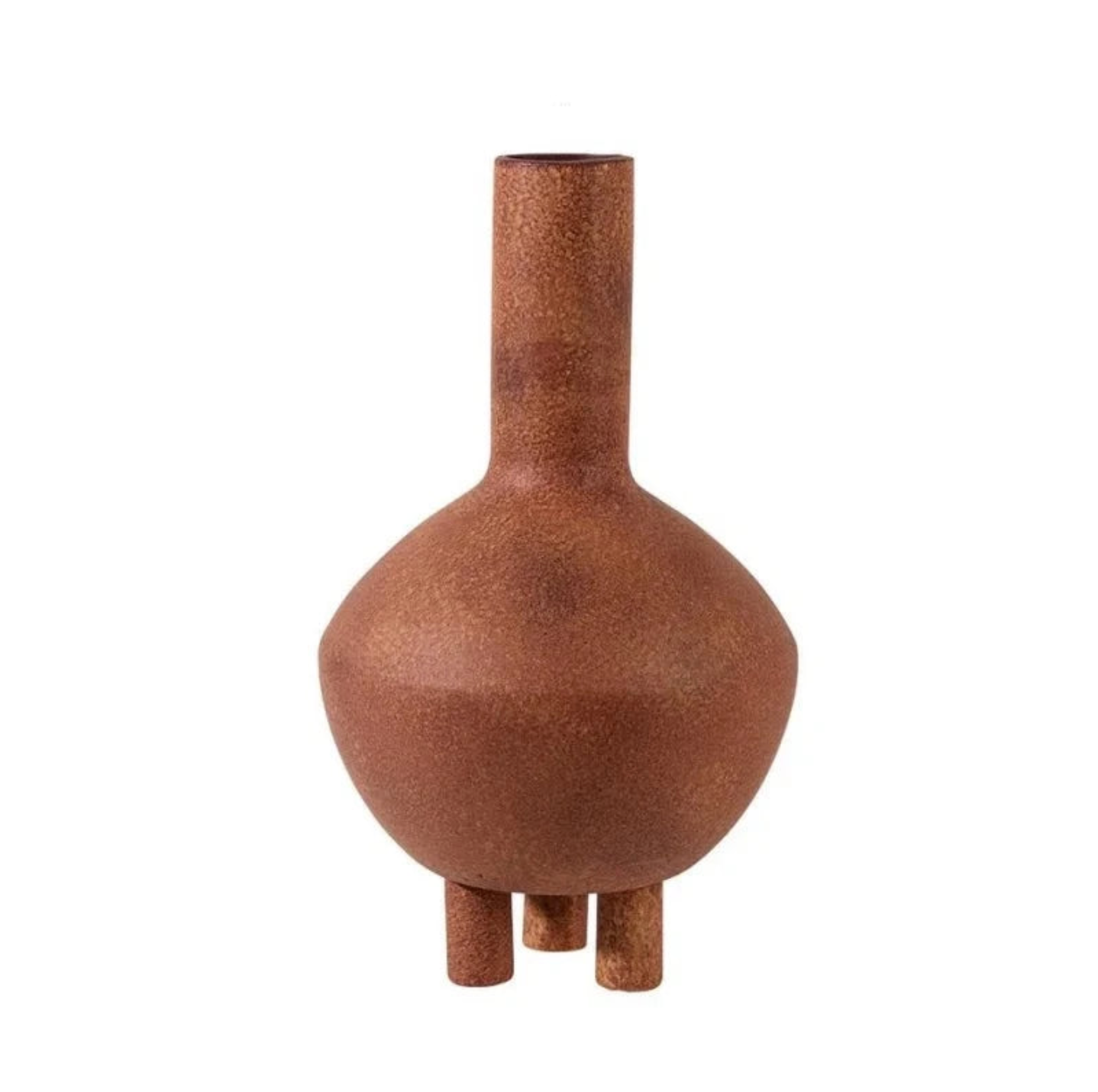 Sicily Ceramic Stone Vase - Rusty