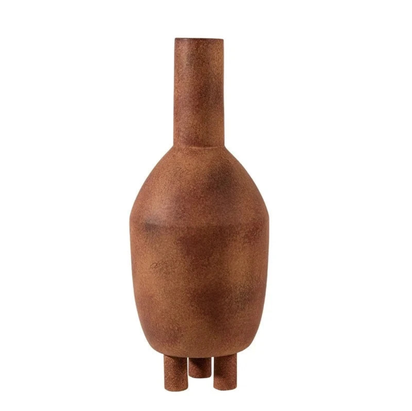 Sicily Ceramic Stone Vase - Rusty