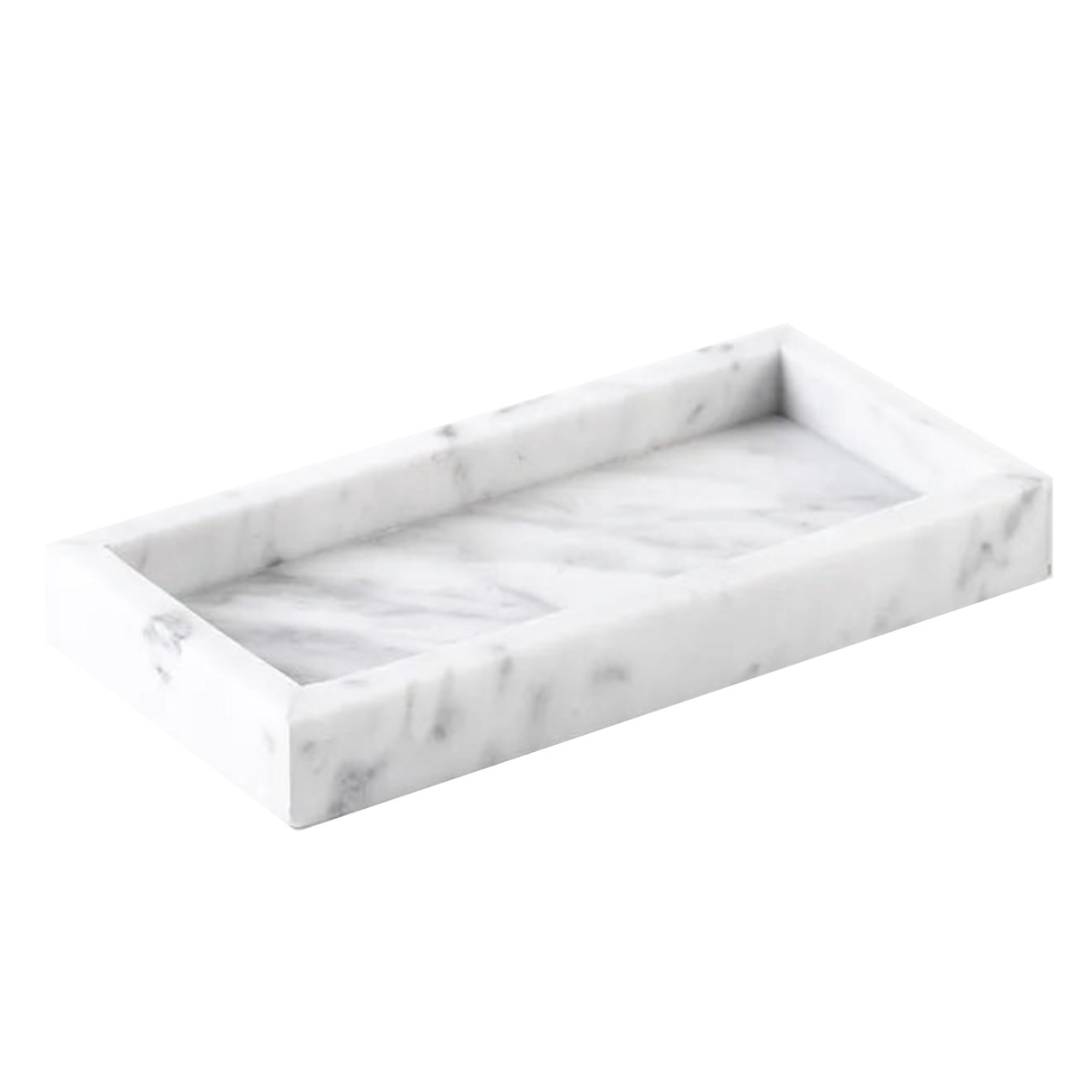 European Minimalist Marble Storage Tray Collection - White