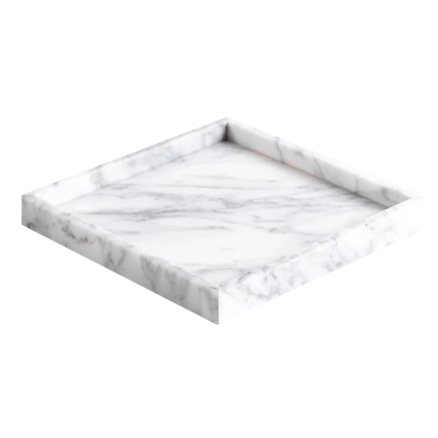 European Minimalist Marble Storage Tray Collection - White