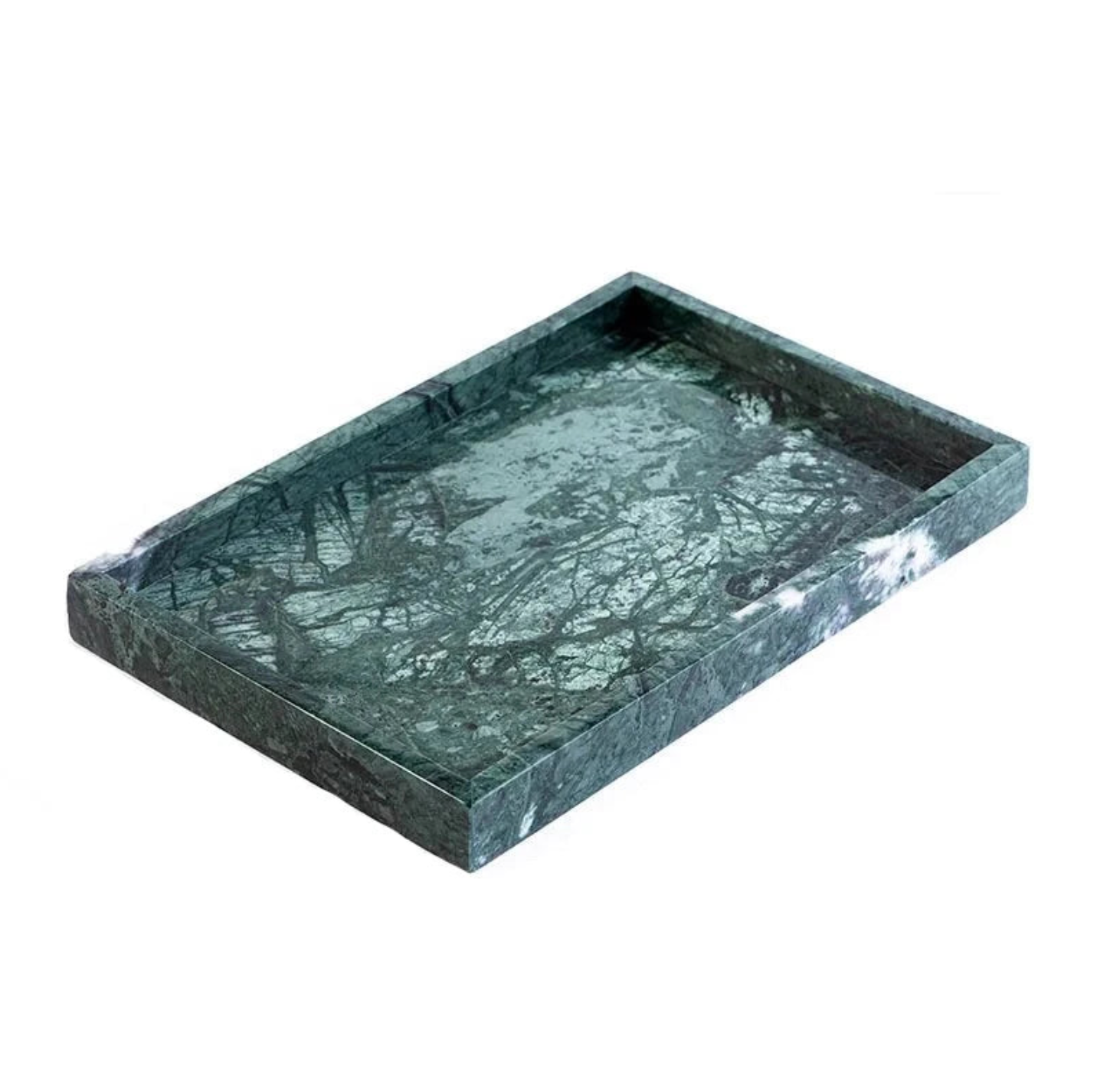 European Minimalist Marble Storage Tray Collection - Green