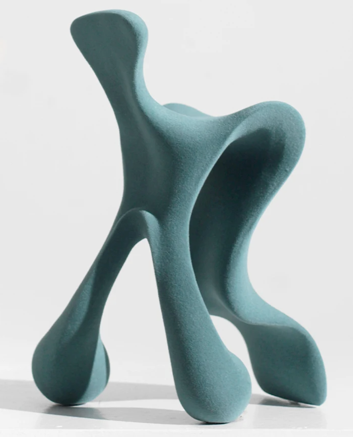 Fuora Elegance Resin Art Sculpture - Aqua Green