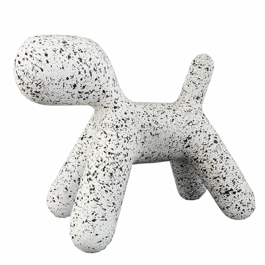 Puppy Medium - Spotted White