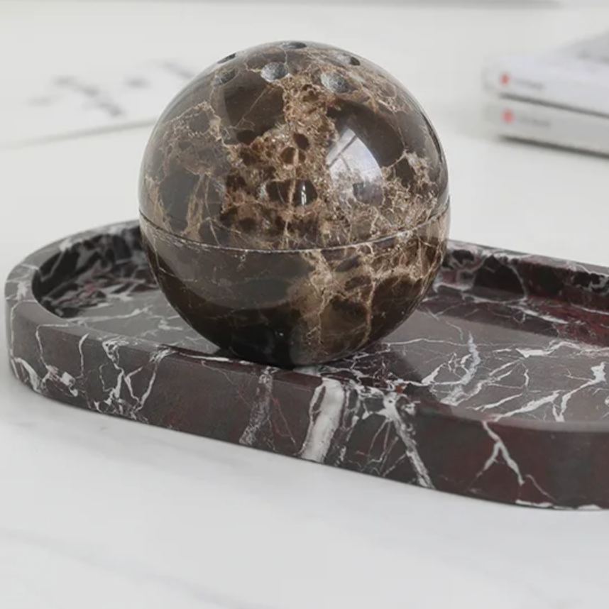 MERÏ Marble Stone Diffuser & Incense Collection - Rosa Levanto