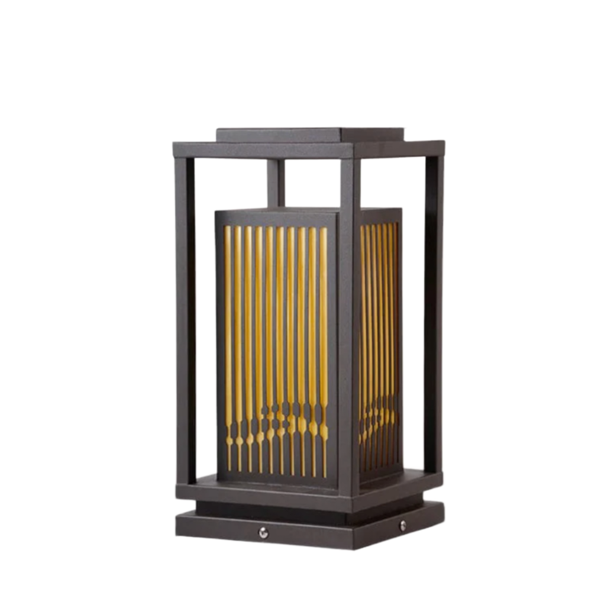 Cage Post Light - Outdoor Solar