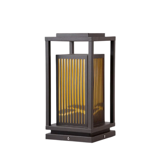 Cage Post Light - Outdoor Solar