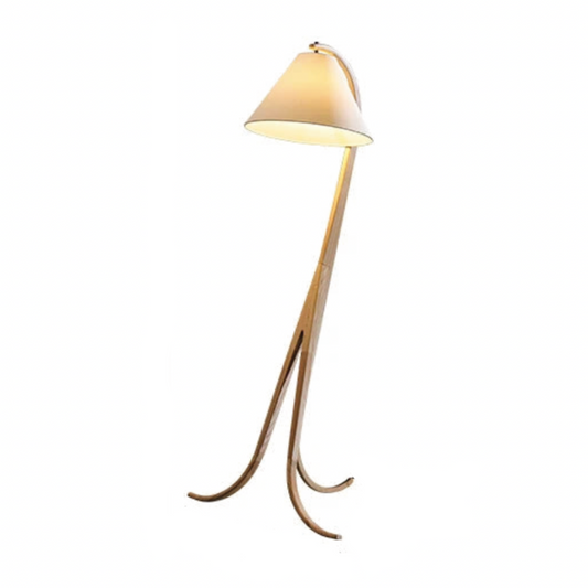 Georgina Wooden Floor Lamp - Light Brown