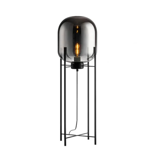 Oda Table Lamp - Smoky Grey/Black