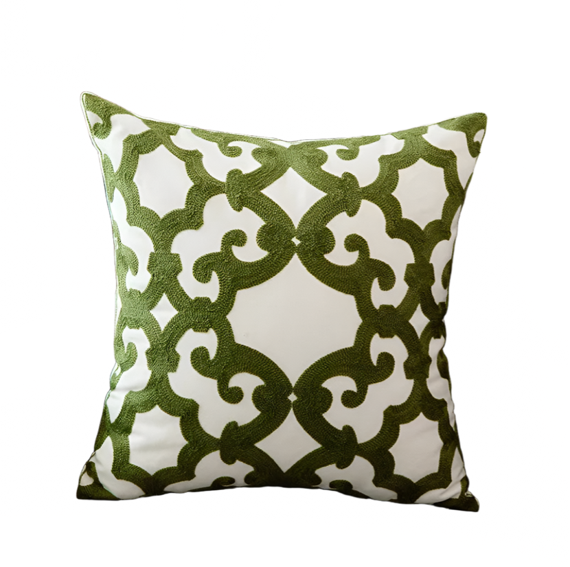 TUSCANY Green Pattern Cushion Covers