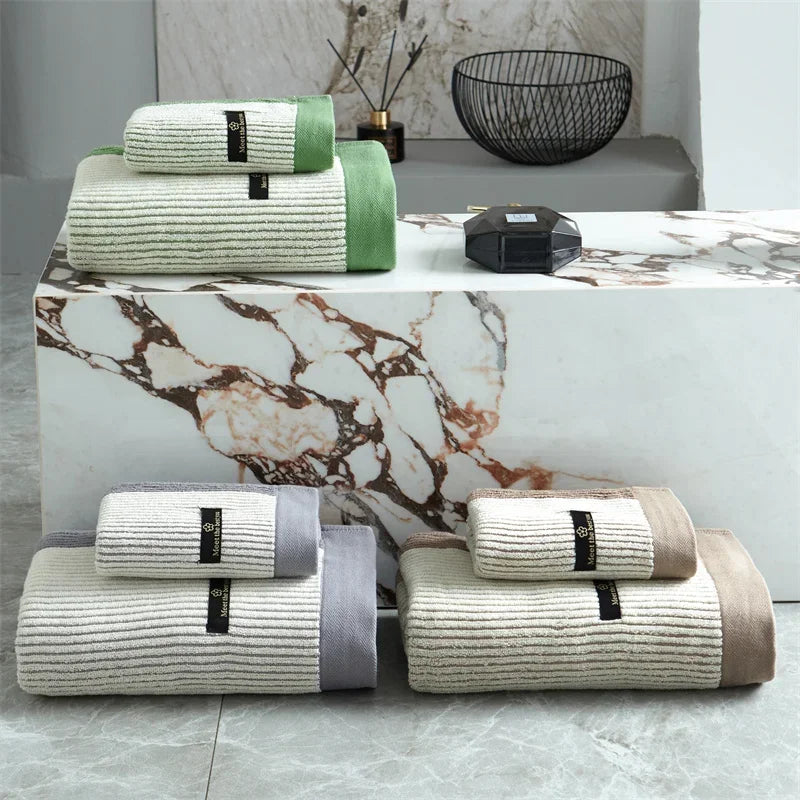 Berlin Luxury Soft Absorbent Cotton Towel - Cream Grey