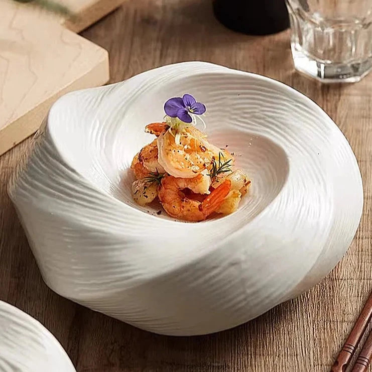 Imperial Luxe Ceramic Serving Plate