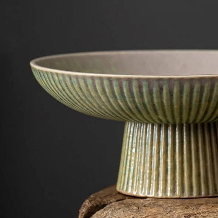 Haruki Vintage Ceramic Display Bowl - Earth