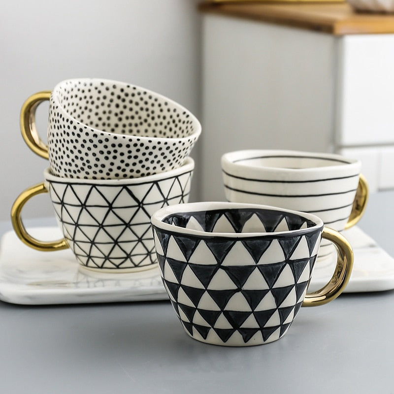 CINI Hand Painted Ceramic Mugs