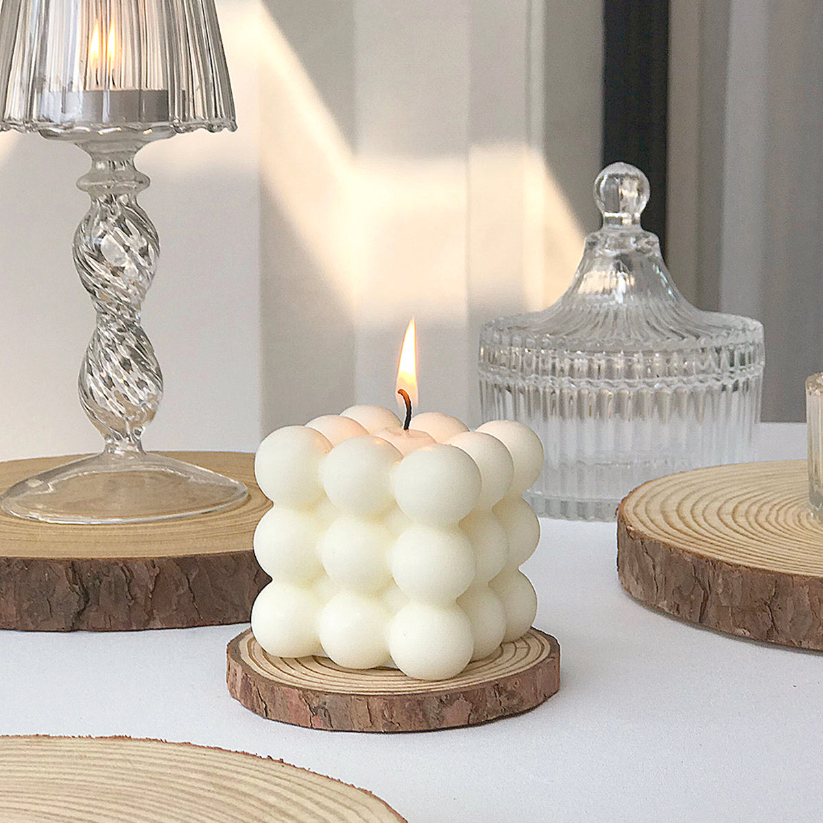 Bubbly Cute Cube Aromatic Wax Candles