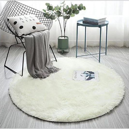 Contaré Matari Round Rug - Cream White