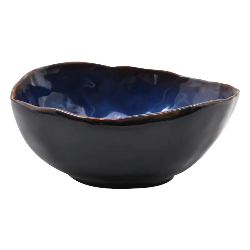 French Cat Eye Blue Bowl